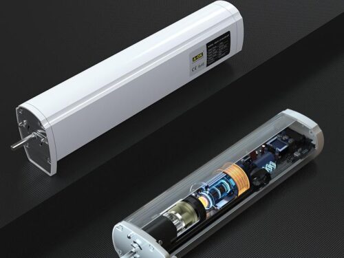 AM75 Ắc quy bên ngoài Động cơ rèm điện hình ống