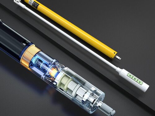 AM25 tích hợp pin sạc lại động cơ DC hình ống